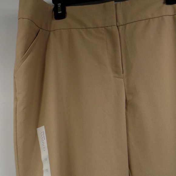 Ellen Tracy Company Wide WB Khaki Pants Size 16 NWT DEFECT READ - Picture 4 of 11